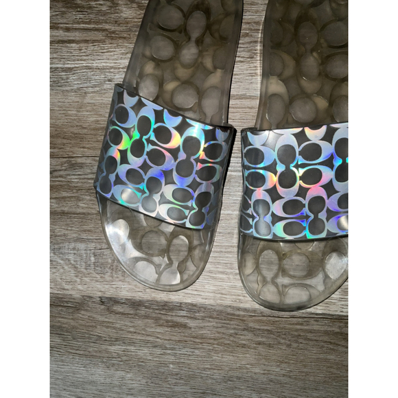 Coach Ugo Signature Rubber Slide Clear Size‎ 9 - Picture 3 of 7